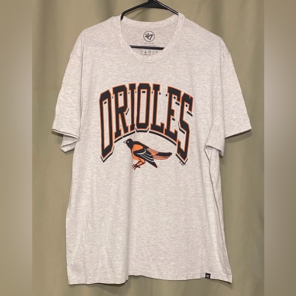47 Other - Baltimore Orioles ‘47 Heather Gray Walk Tall Franklin T-Shirt Men’s XXL